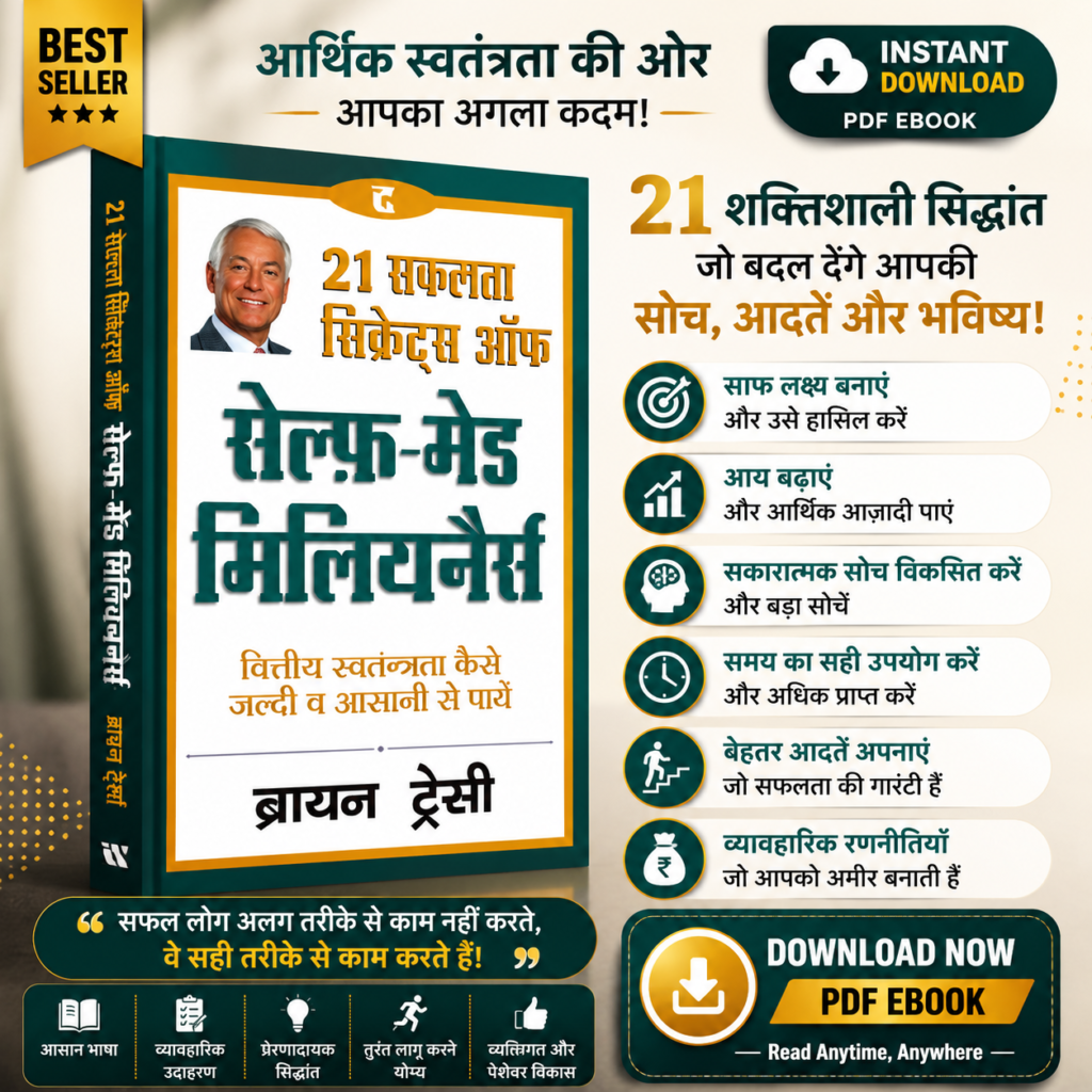 21 Success Secrets of Self-Made Millionaires Hindi eBook by Brian Tracy – Wealth Building and Financial Success Guide