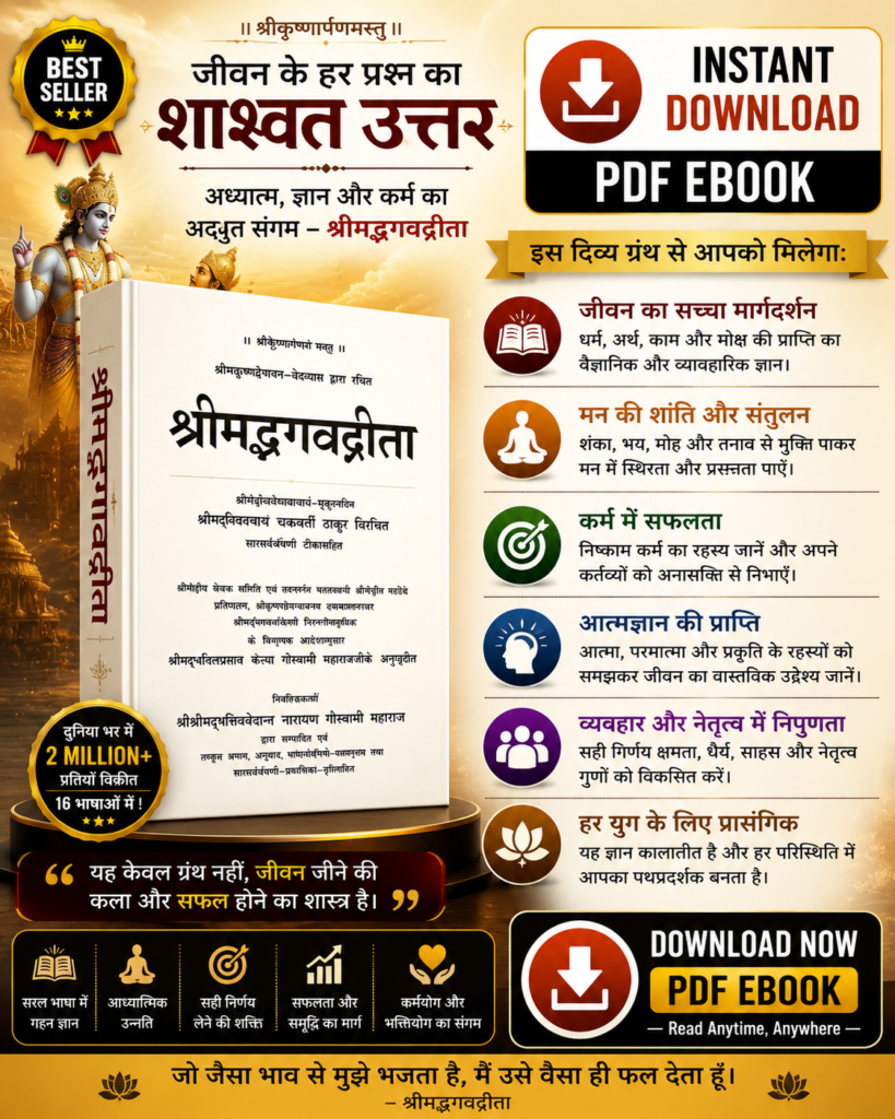 श्रीमद्भगवद्गीता — जीवन के हर प्रश्न का शाश्वत उत्तर